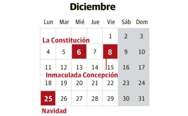 Los Días Festivos De Diciembre 2017 El Correo